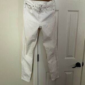 J. Crew Women's White Skinny Pants